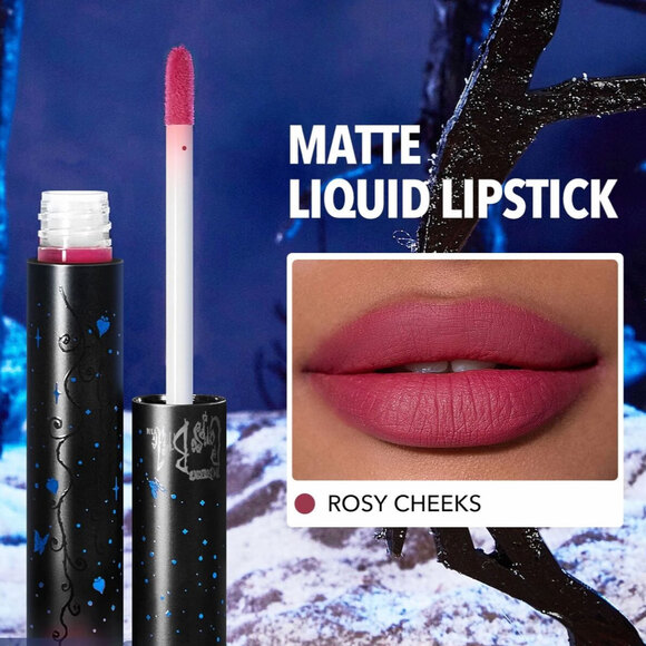 Tim Burton's Corpse Bride Everlasting Love Liquid Lipstick Rosy Cheeks Sheglam - Picture 6 of 6